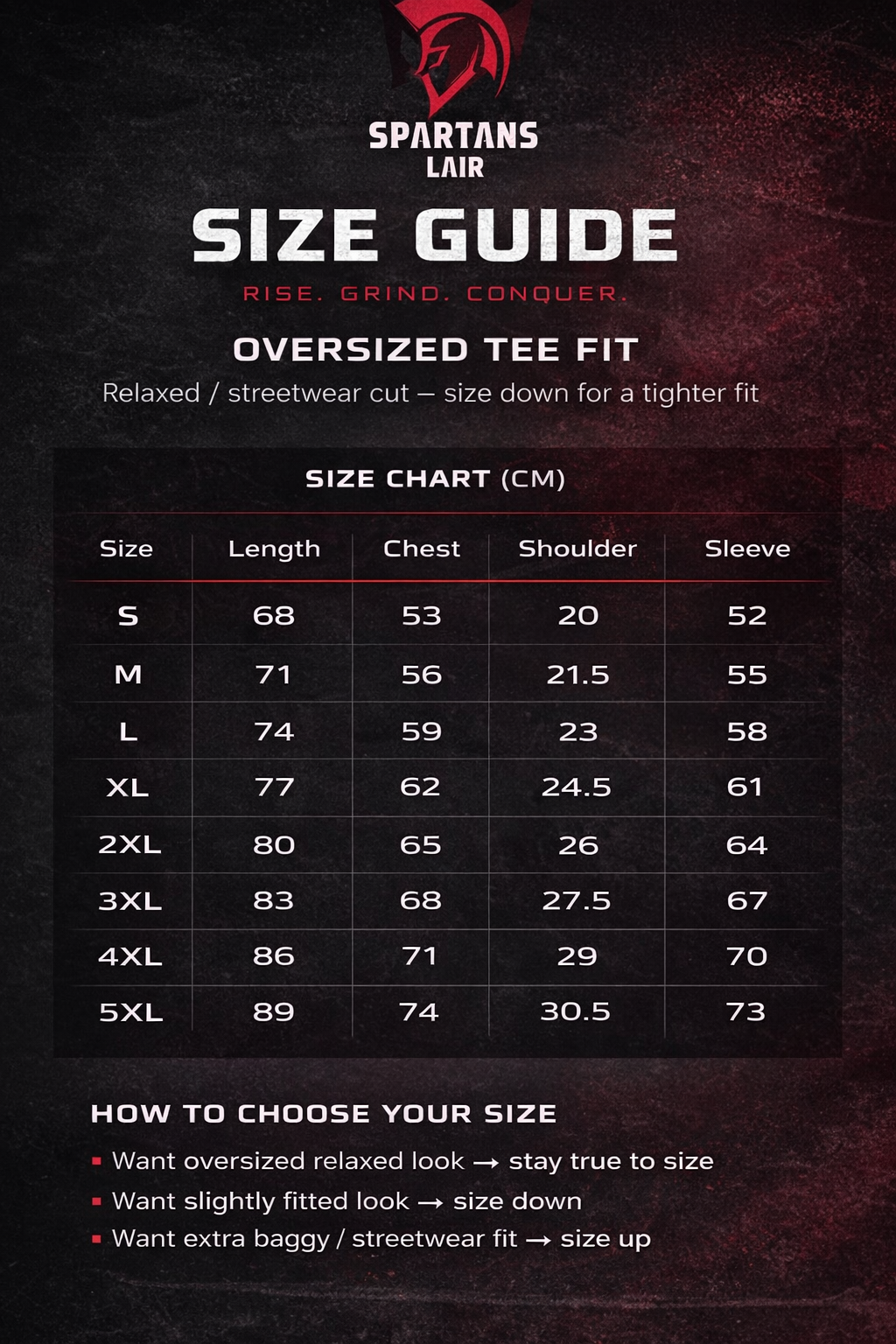 Spartans Lair Oversized Warrior Tee